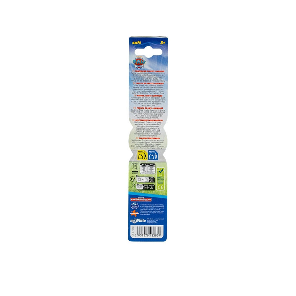 Mr.White Paw Patrol Flashing Toothbrush