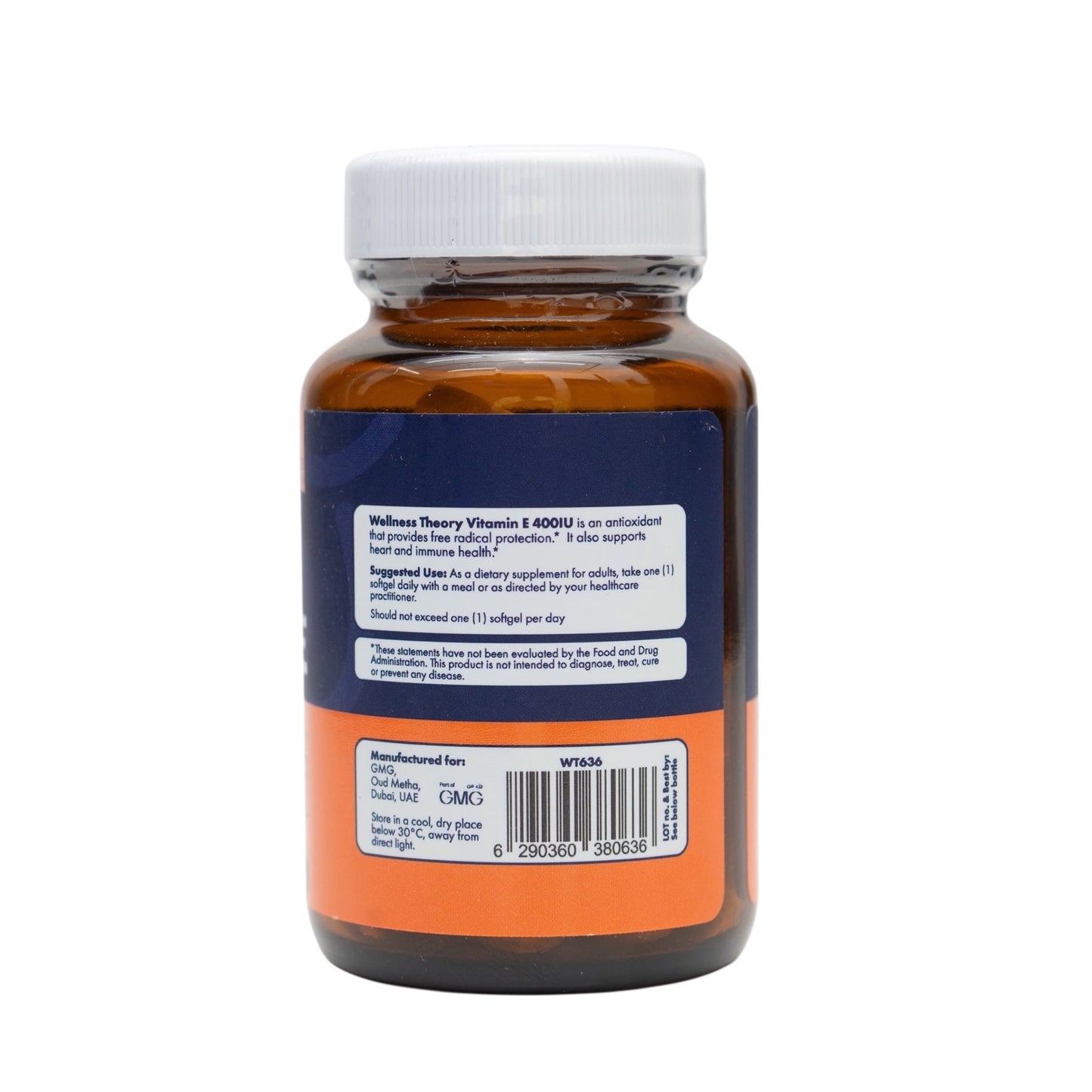 Wellness Theory Vitamin E 400 IU - 60 Softgels