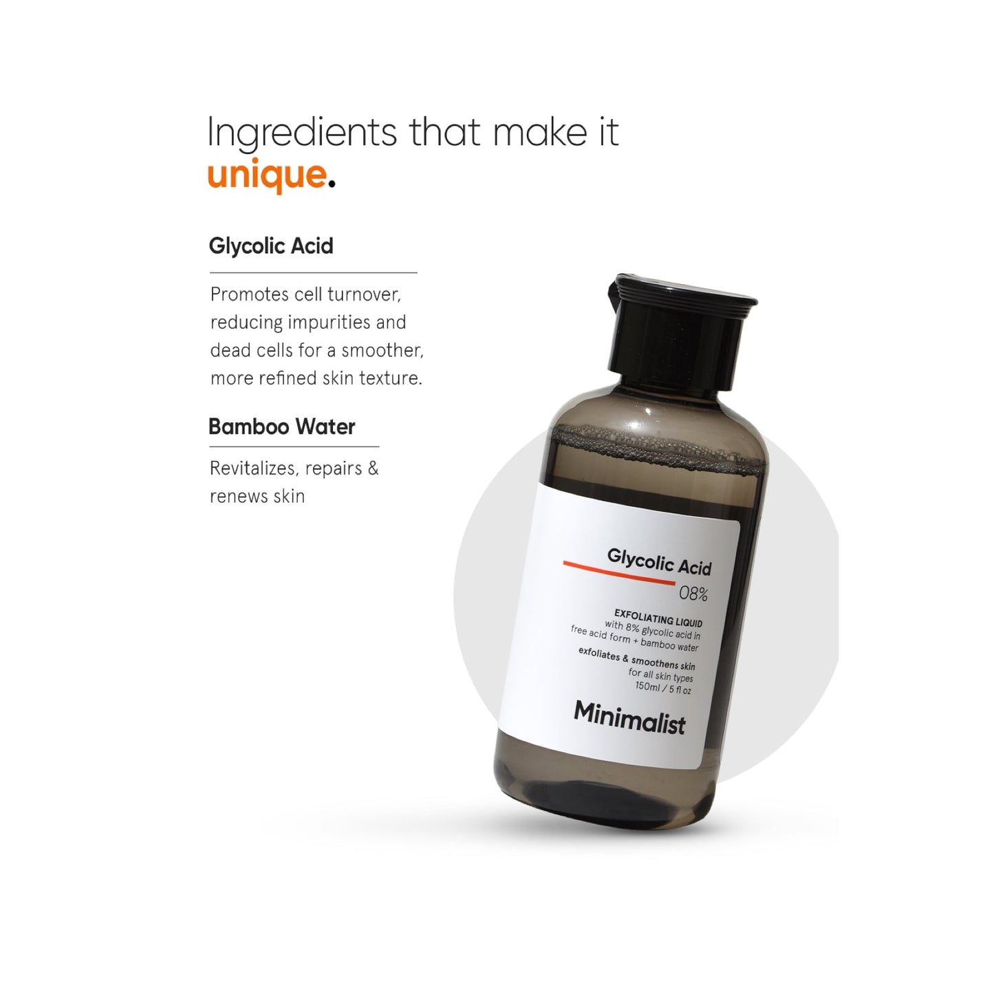 Minimalist Glycolic Acid 08% Exfoliating Liquid