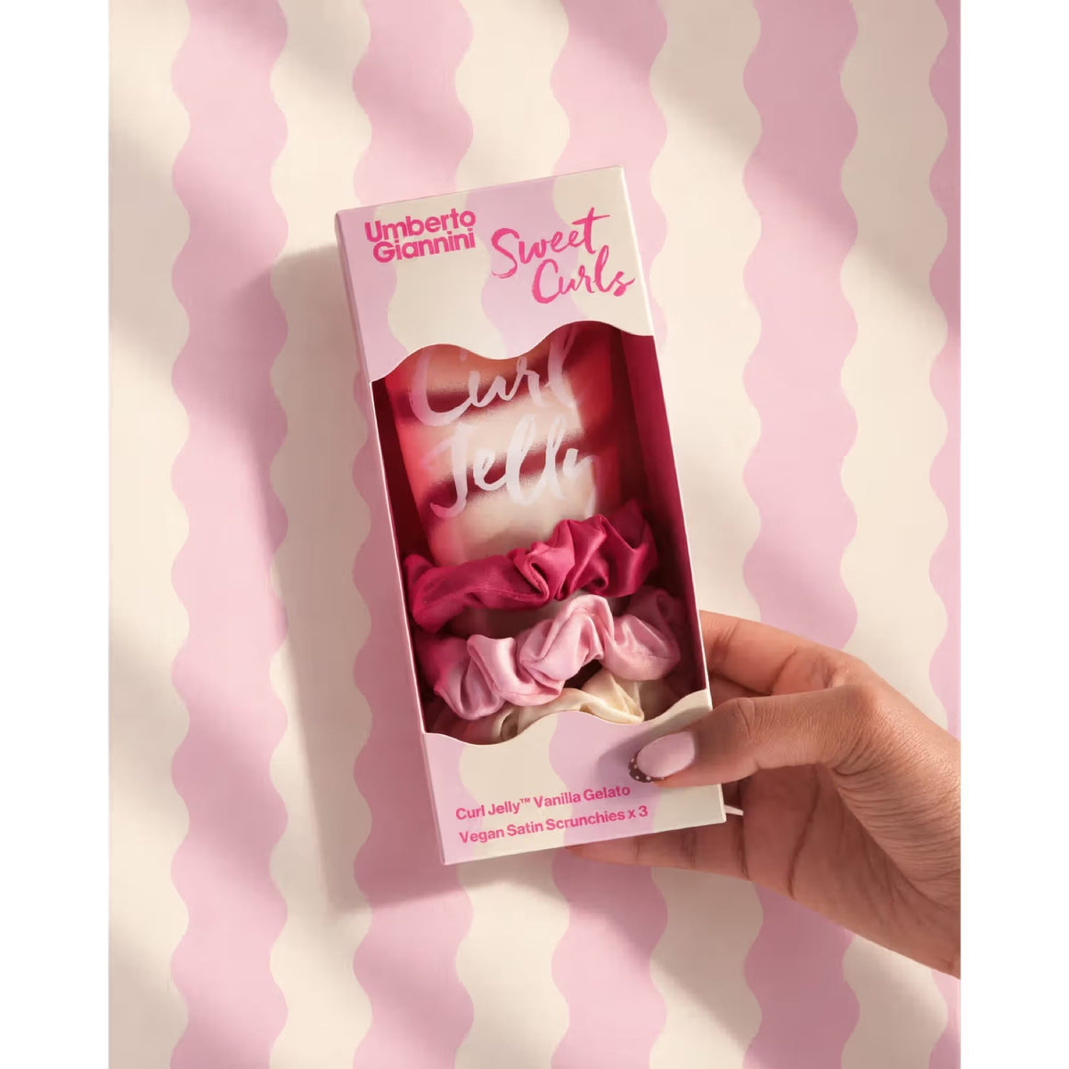 Umberto Giannini Sweet Curls Vanilla Scrunchie 3pcs