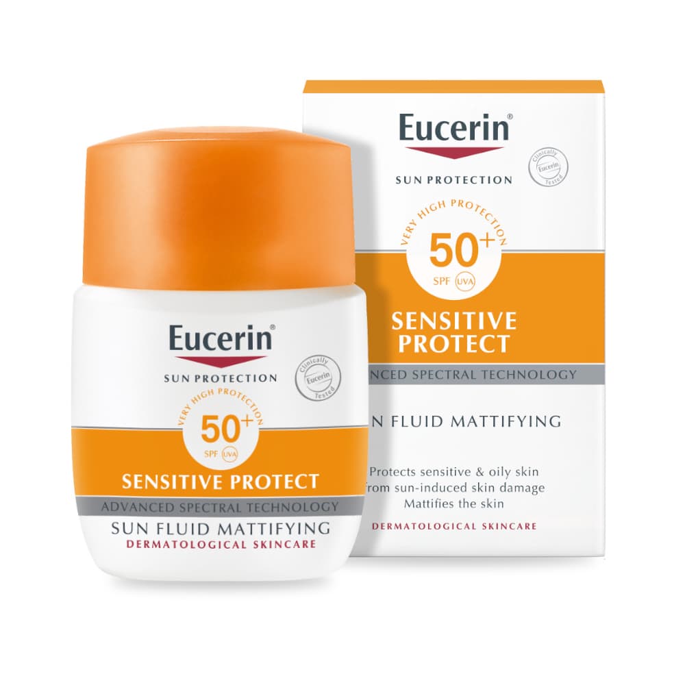 Eucerin Sensitive Protect Mattifying Face Sun Fluid Sunscreen SPF50+ 50ml