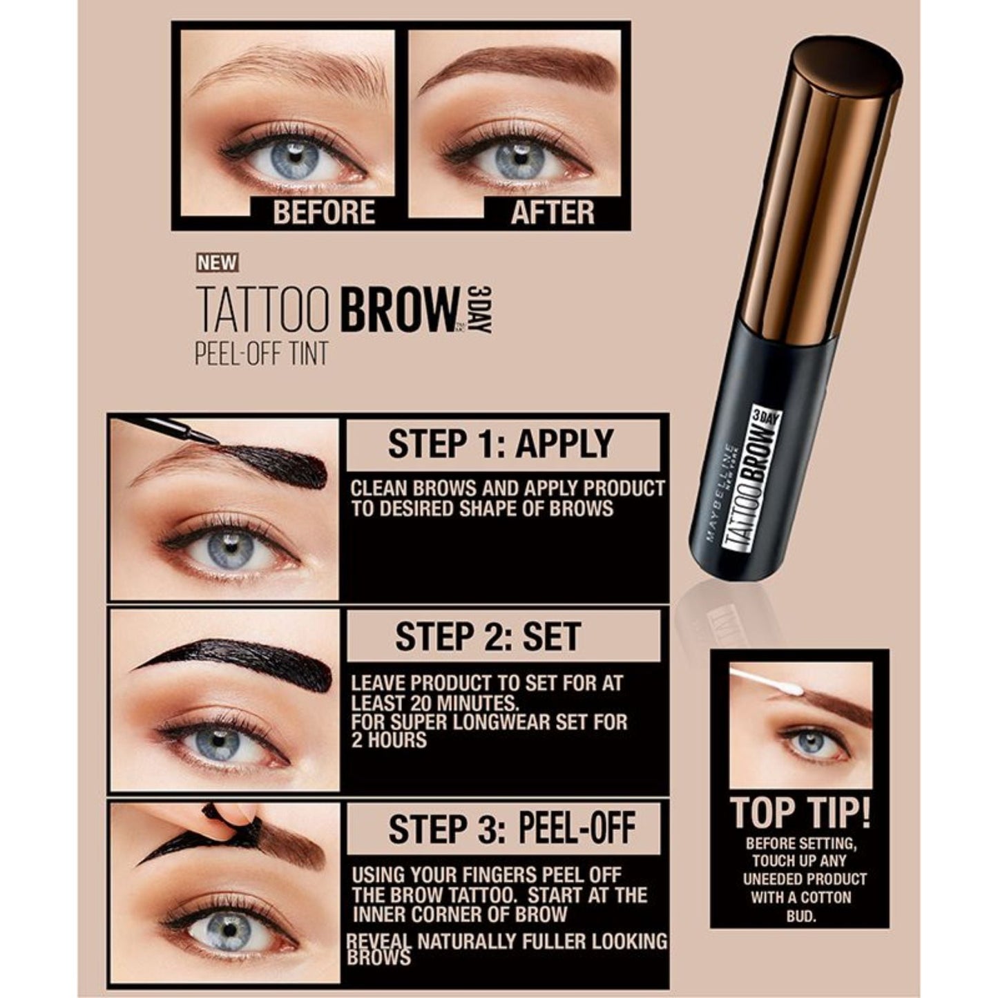 Maybelline Tattoo Brow Peel Off Tint 4.6g