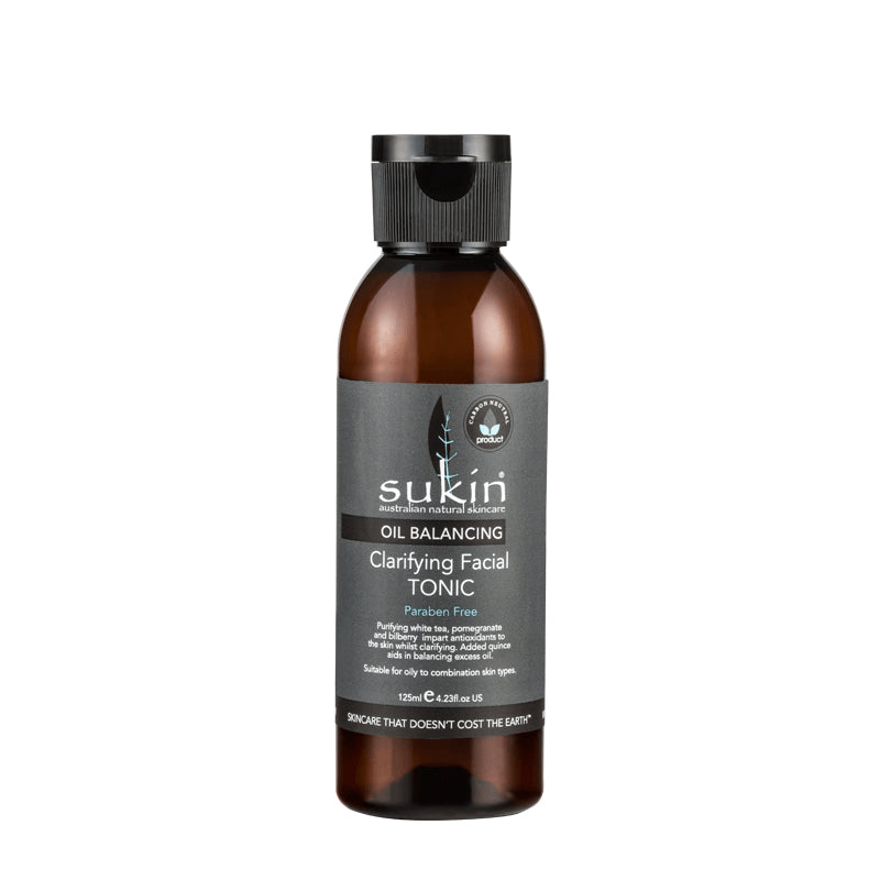 Sukin Oil Balancing Clarifying Facial Tonic Exfoliating Toner 125ml
