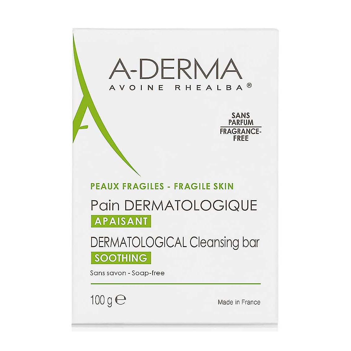 Aderma Fragile Skin Dermatological Cleansing Soap Bar 100g