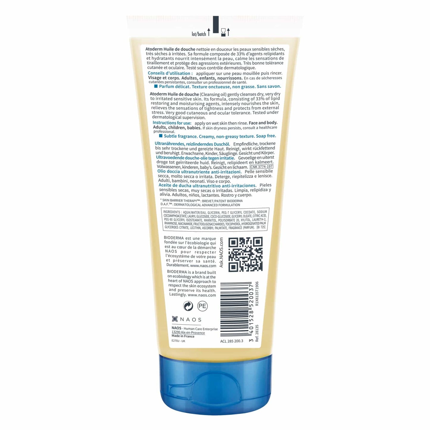 Bioderma Atoderm Huile de Douche Cleansing Body Oil
