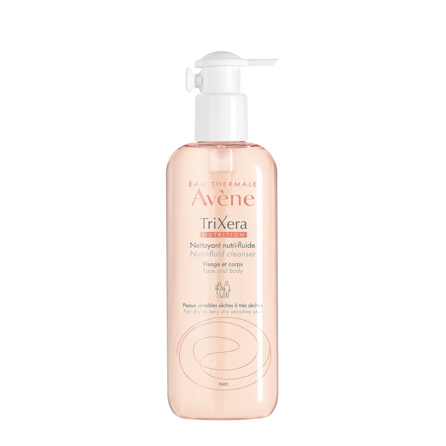 Avene TriXera Nutrition Nutri-Fluid Face & Body Cleansing Gel 500ml
