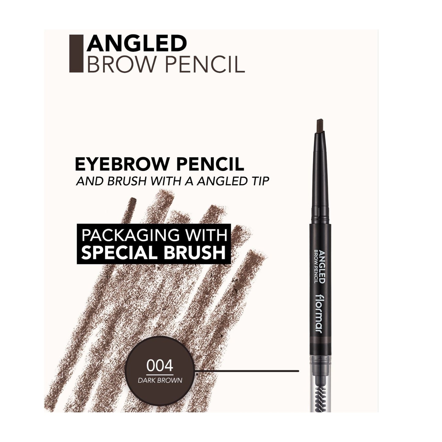 Flormar Angled Brow Pencil Light Brown 04