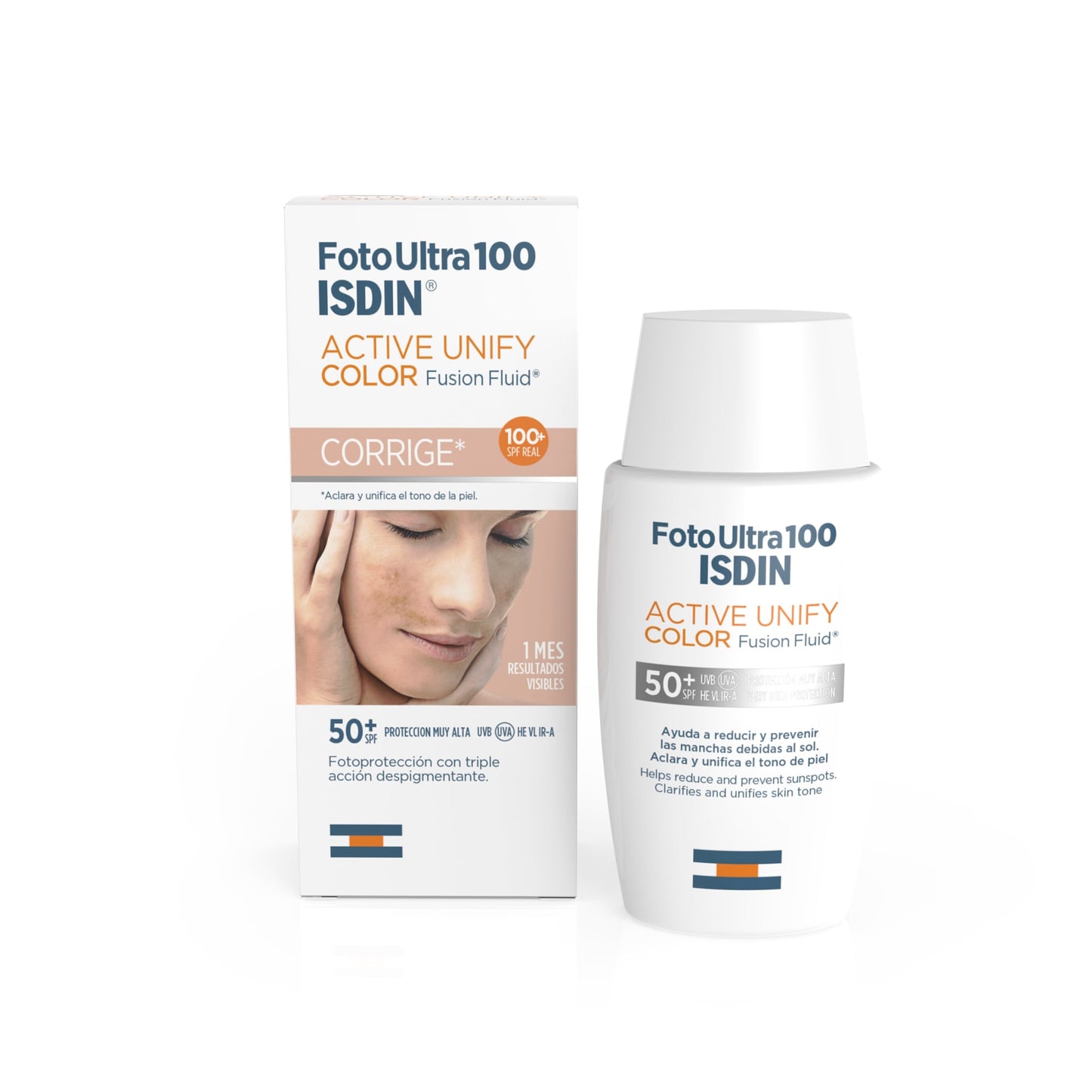 ISDIN FotoUltra 100 Active Unify Color Fusion Fluid SPF50+ Sunscreen 50ml