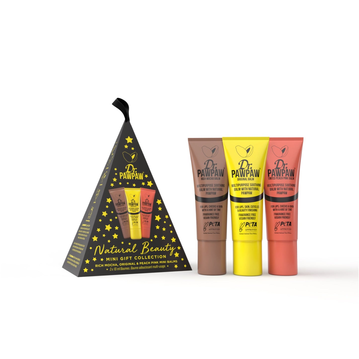 Dr.PAWPAW Natural Beauty Mini Gift Collection Multipurpose Soothing Balm Set 10ml + 10ml + 10ml