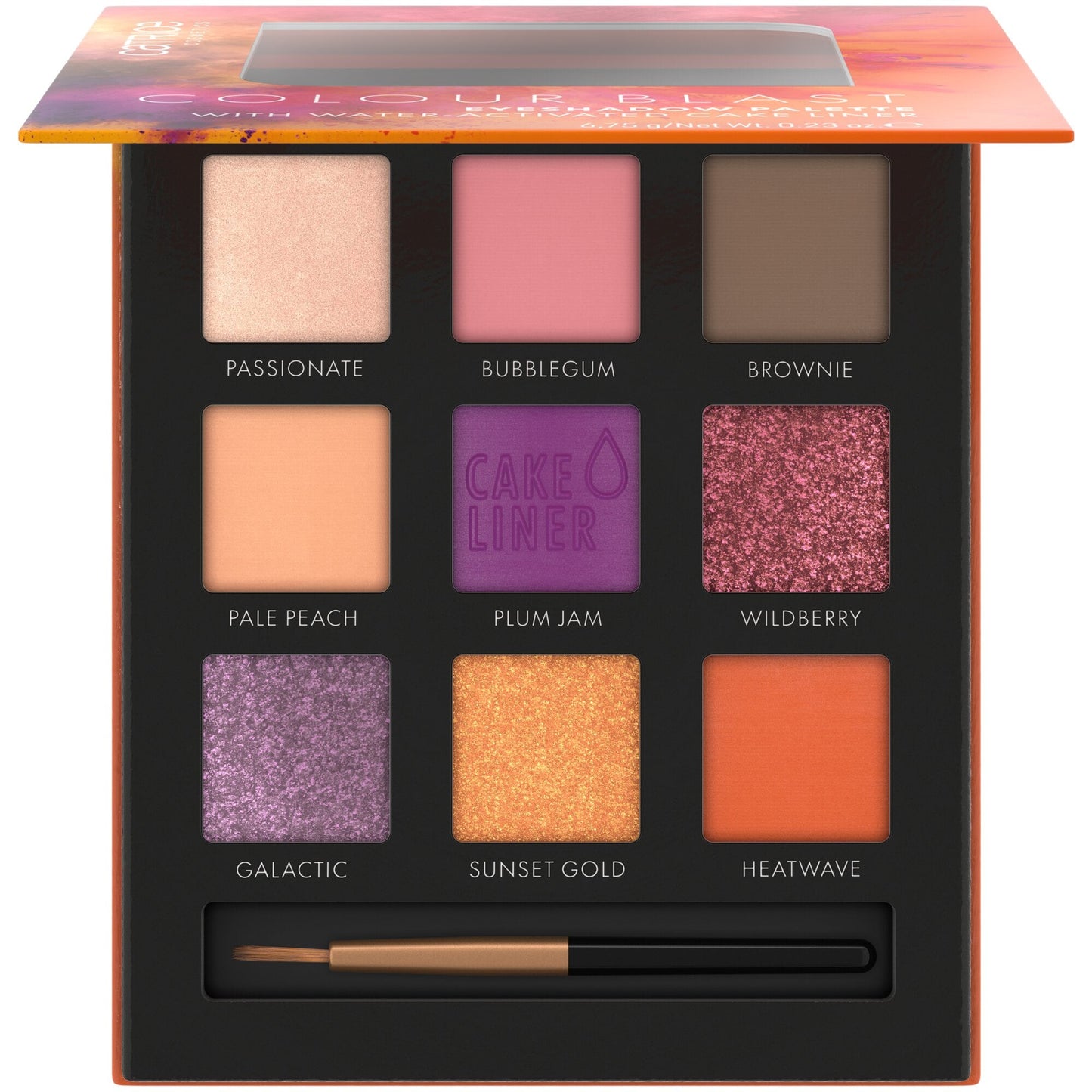 Colour Blast Eyeshadow Palette - 9 shades 10 Tangerine Meets Lilac|6.75g