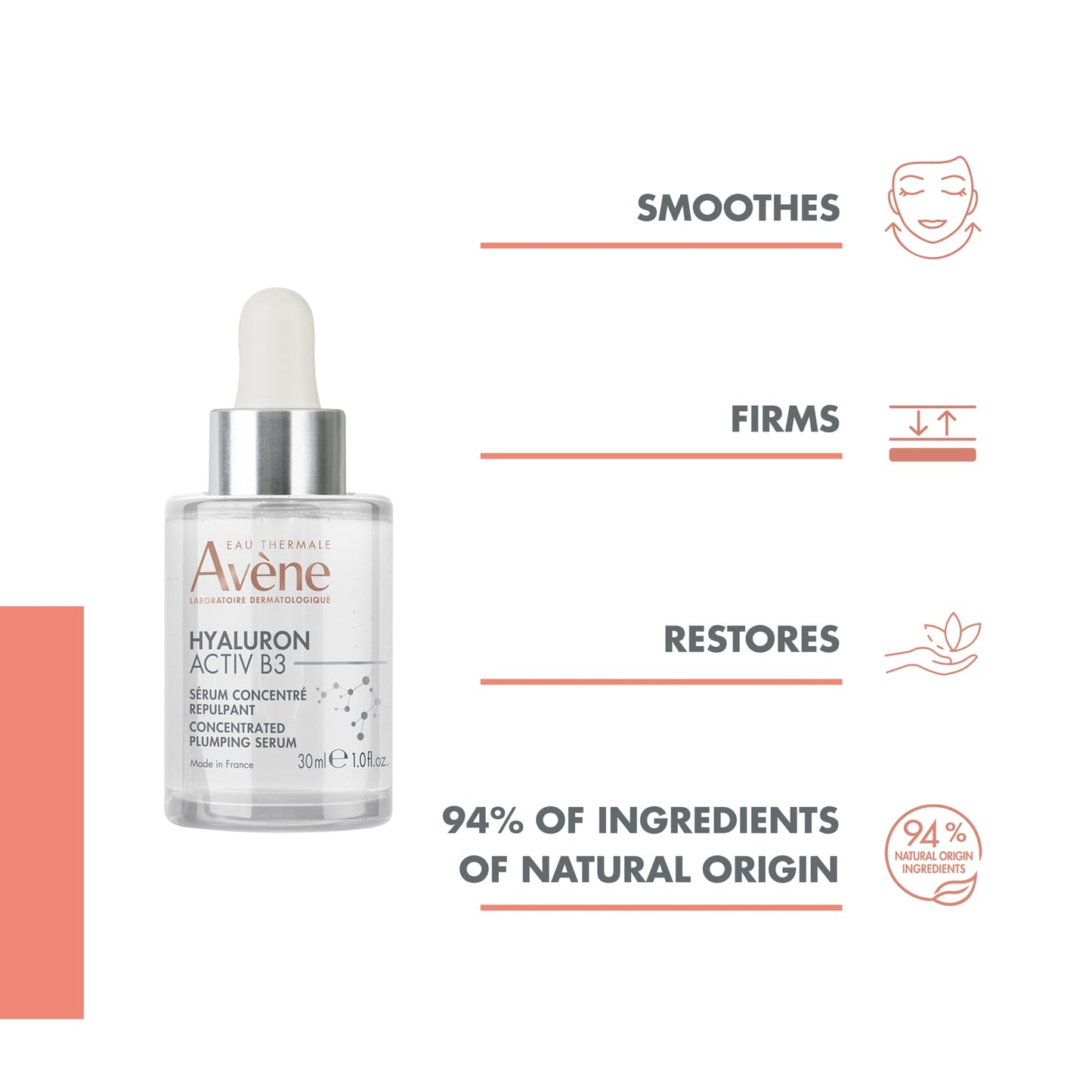 Avene Hyaluron Activ B3 Concentrated Plumping Serum 30ml