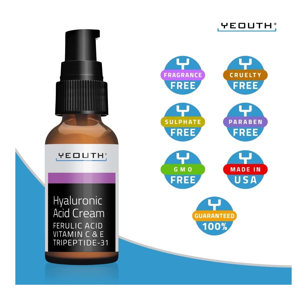 Yeouth Hyaluronic Acid Cream 1oz 1oz