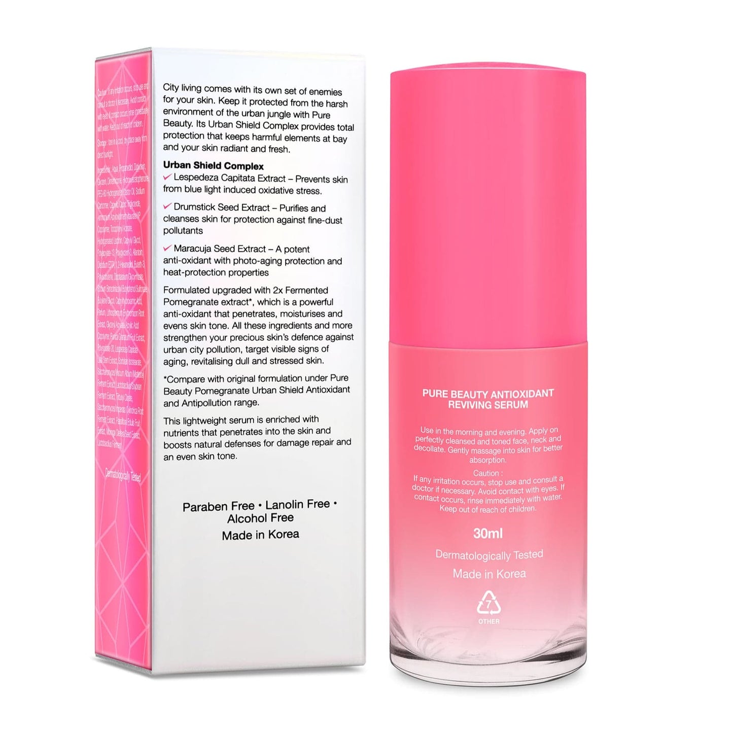 Urban Shield Antioxidant Reviving Face Serum 30ml