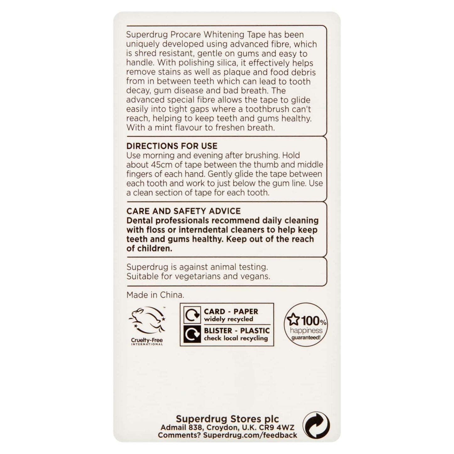 Pro Care Whitening Dental Floss 40m