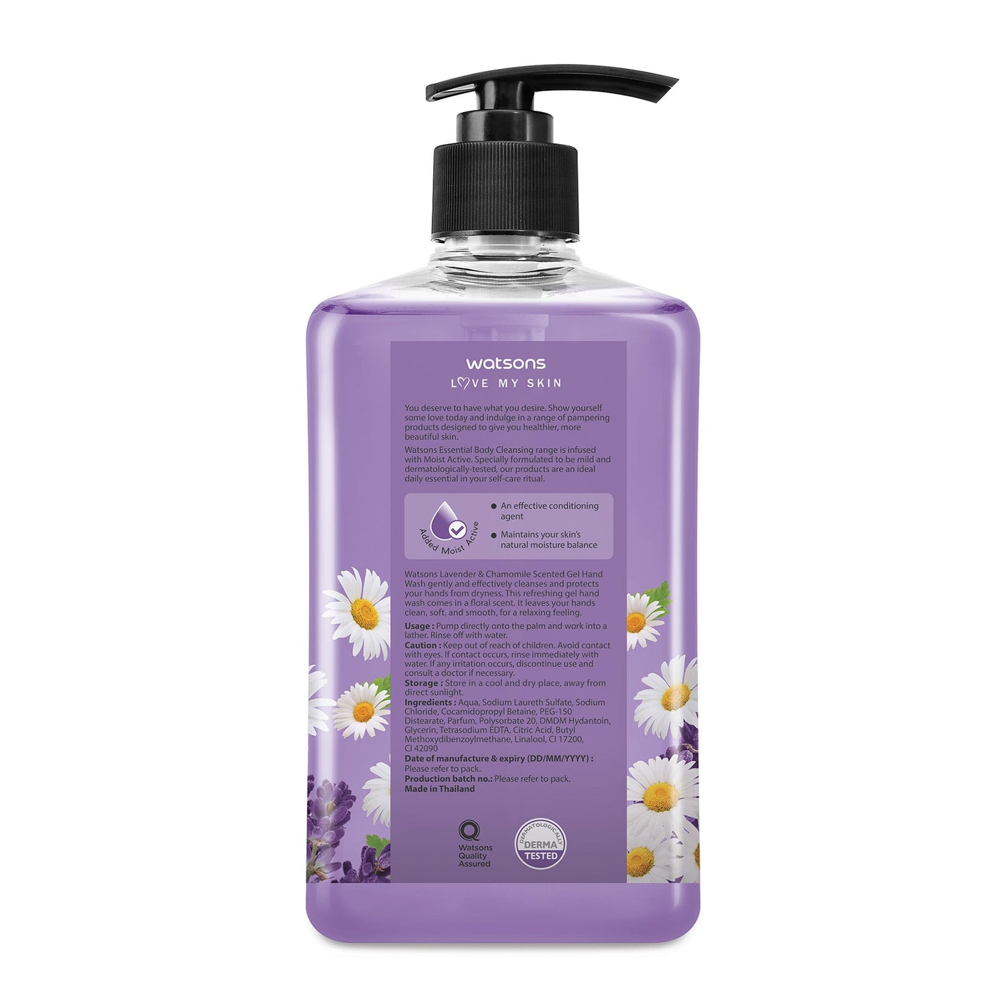 Love My Skin Gel Hand Wash Lavender & Chamomile 500ml 500ml
