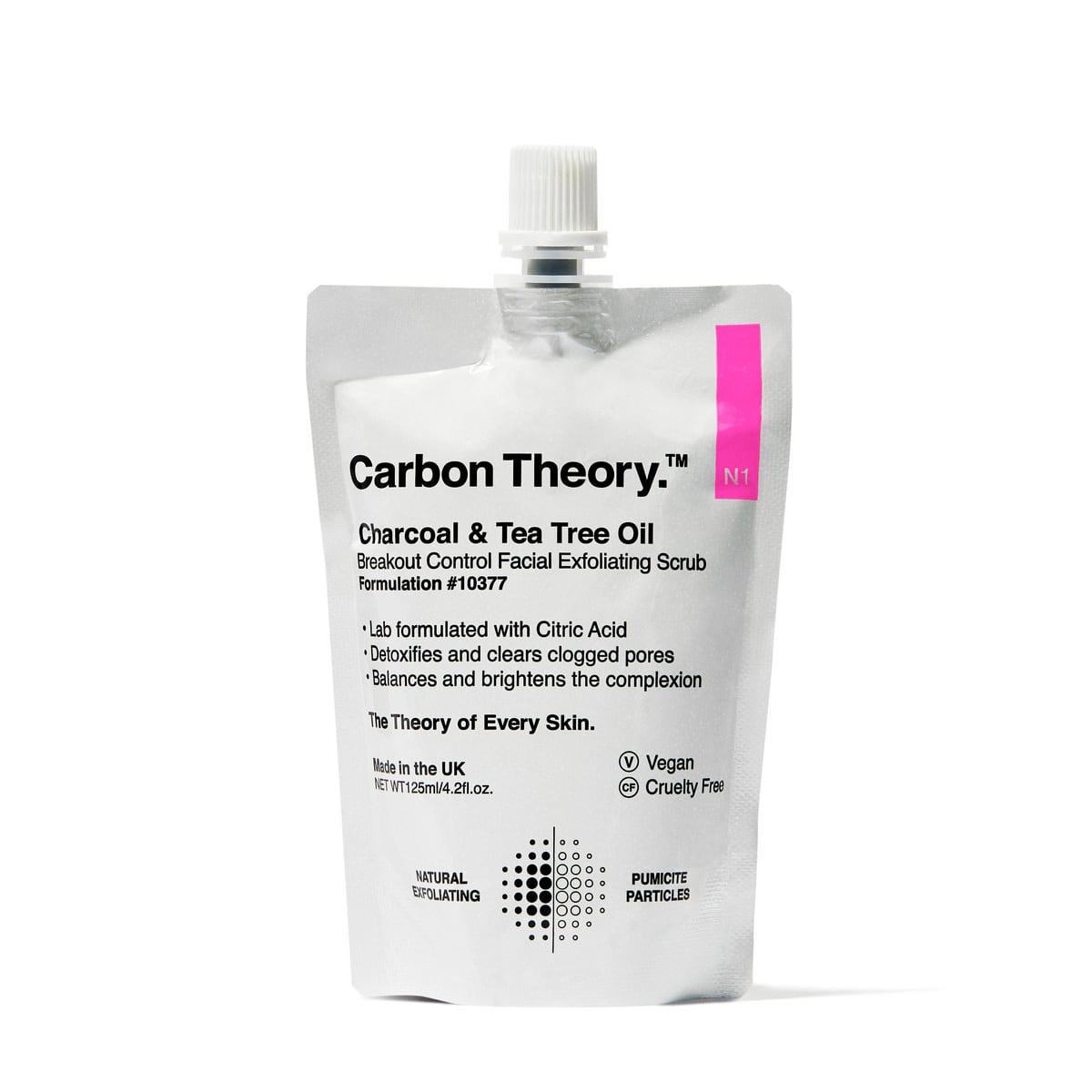 Breakout Control Facial Exfoliating Scrub Charcoal & Tea Tree Oil 125ml 125ml