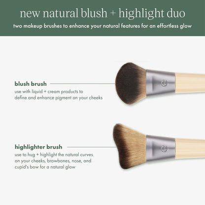 EcoTools New Natural Blush & Highlight Duo, 2 Piece Set
