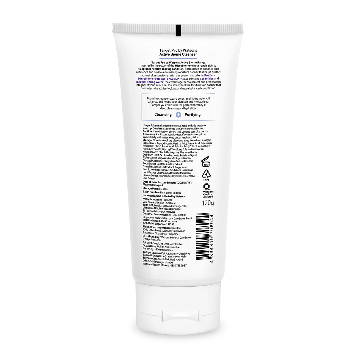 Target Pro by Watsons Active Biome Cleanser 120g