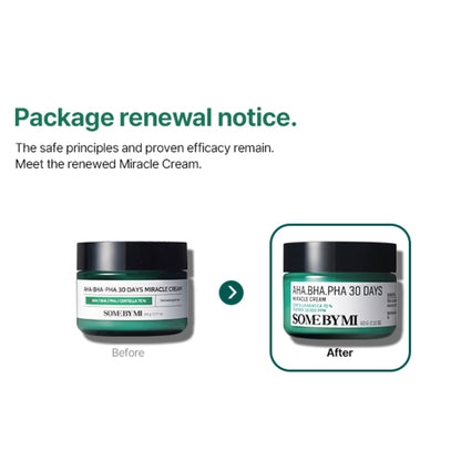 Some By Mi 30 Days Miracle Face Cream AHA-BHA-PHA 60g