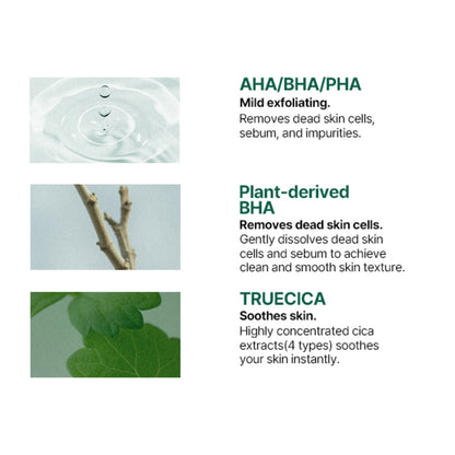 Some By Mi 30 Days Miracle Truecica Exfoliating Clear Pad Acne Treatment Wipes AHA-BHA-PHA 70pcs