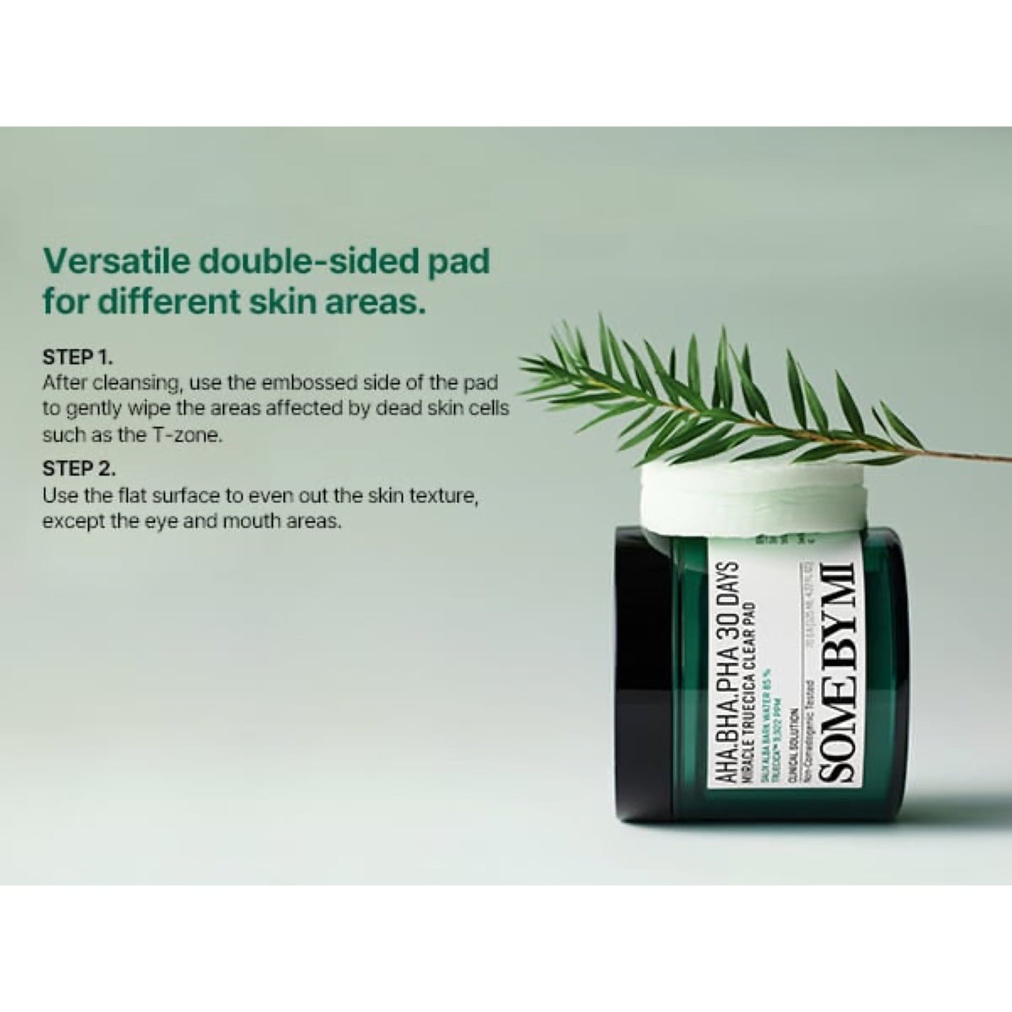 Some By Mi 30 Days Miracle Truecica Exfoliating Clear Pad Acne Treatment Wipes AHA-BHA-PHA 70pcs