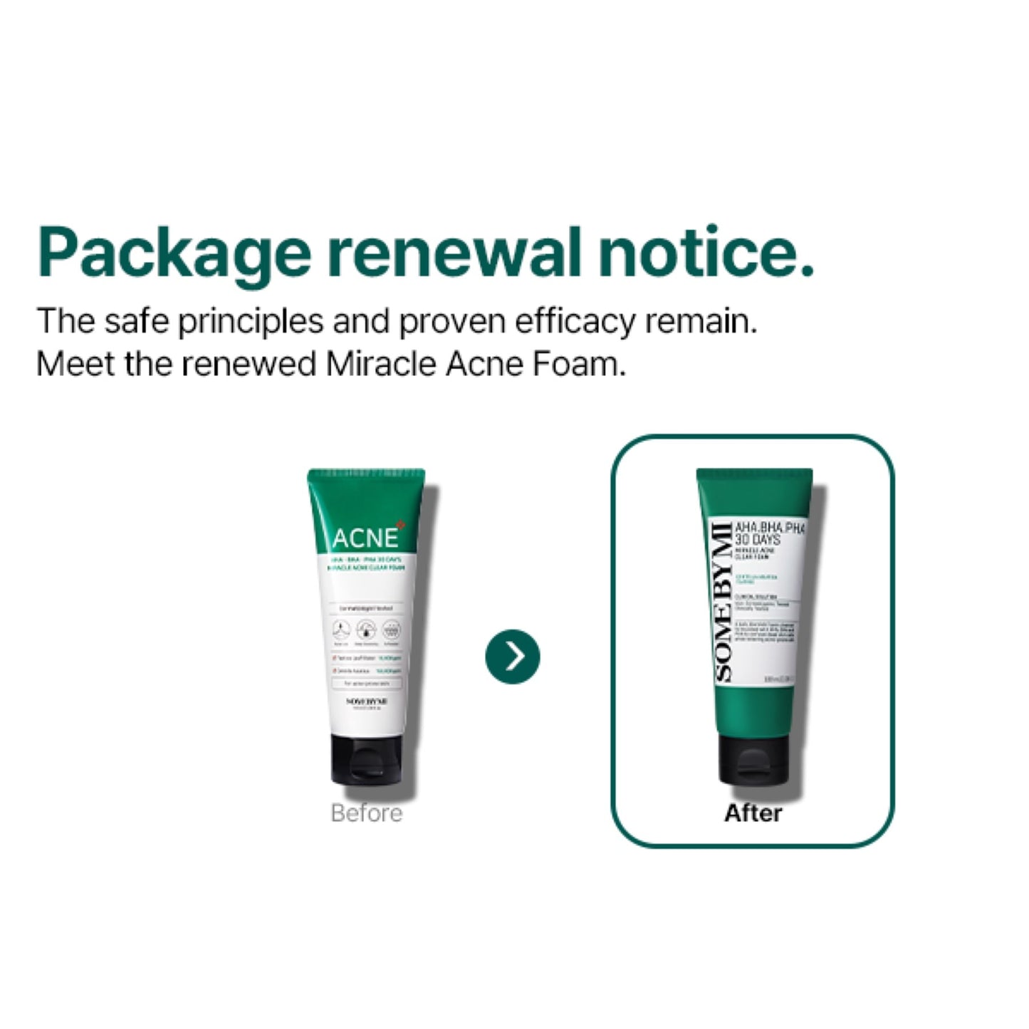 Some By Mi 30 Days Miracle Acne Clear Foam Cleanser AHA-BHA-PHA 100ml