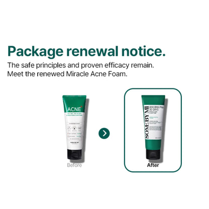 Some By Mi 30 Days Miracle Acne Clear Foam Cleanser AHA-BHA-PHA 100ml