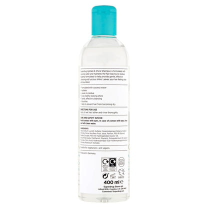 Superdrug Hydrate & Shine Shampoo Coconut Water 400ml 400ml