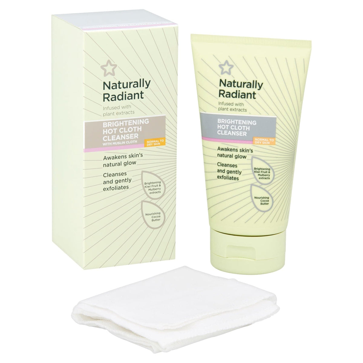 Naturally Radiant Hot Cloth Face Cream Cleanser 150ml
