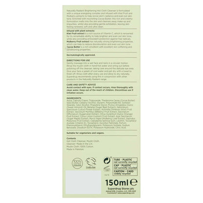 Naturally Radiant Hot Cloth Face Cream Cleanser 150ml