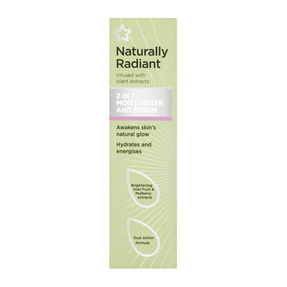 Naturally Radiant 2-in-1 Moisturiser & Face Serum 50ml