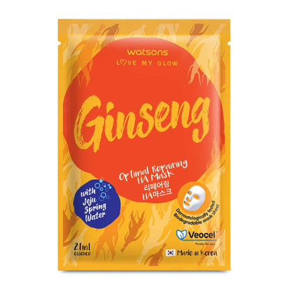 Love My Glow Optimal Repairing Sheet Mask Ginseng & HA 1pc 1pc