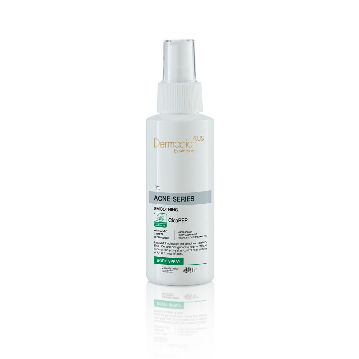 Dermaction Plus by Watsons Pro Acne Series Smoothing Body Spray 100ml