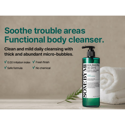 Some By Mi AHA, BHA, PHA 30 Days Miracle Acne Clear Body Cleanser 400g
