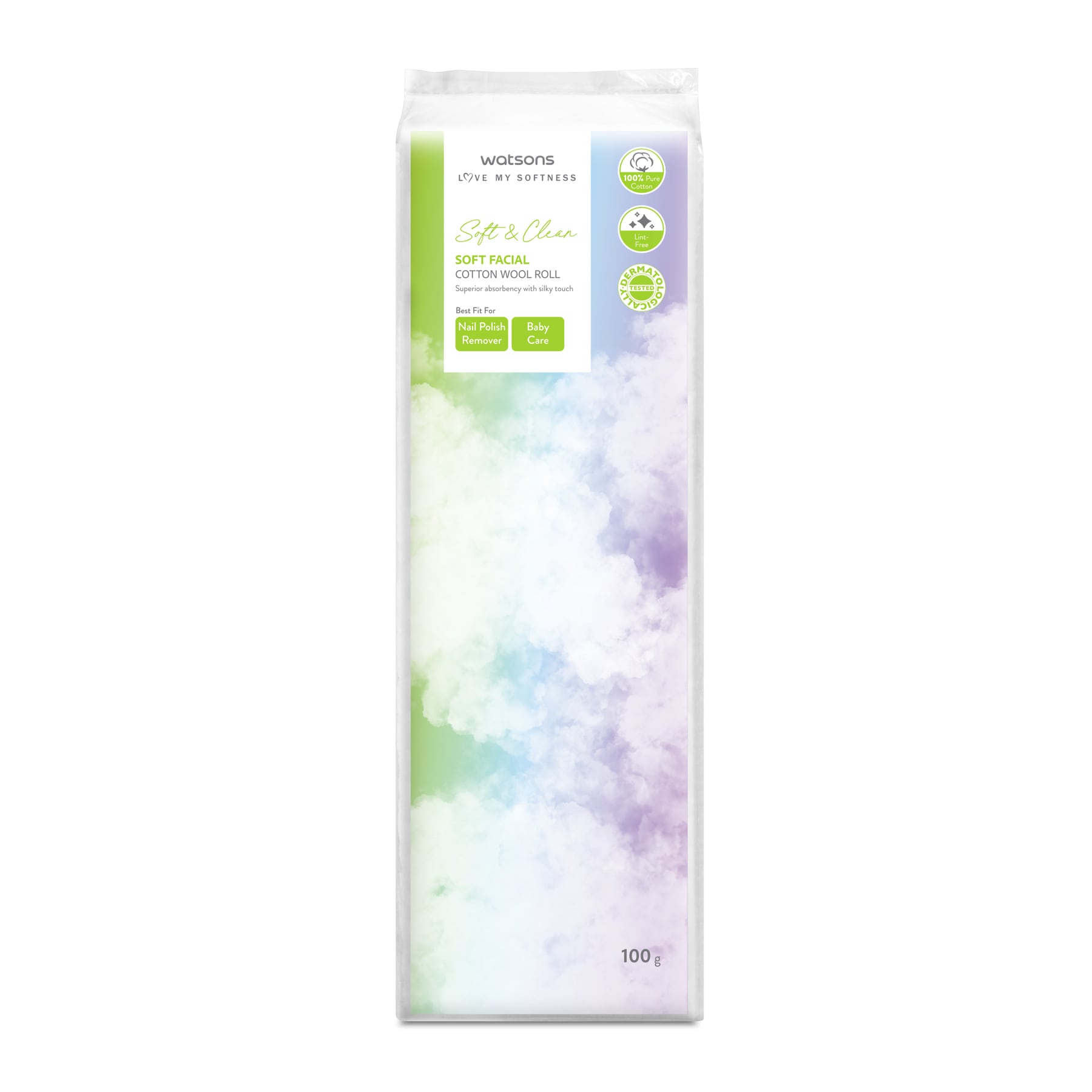 Watsons Cotton Wool 100g 100g