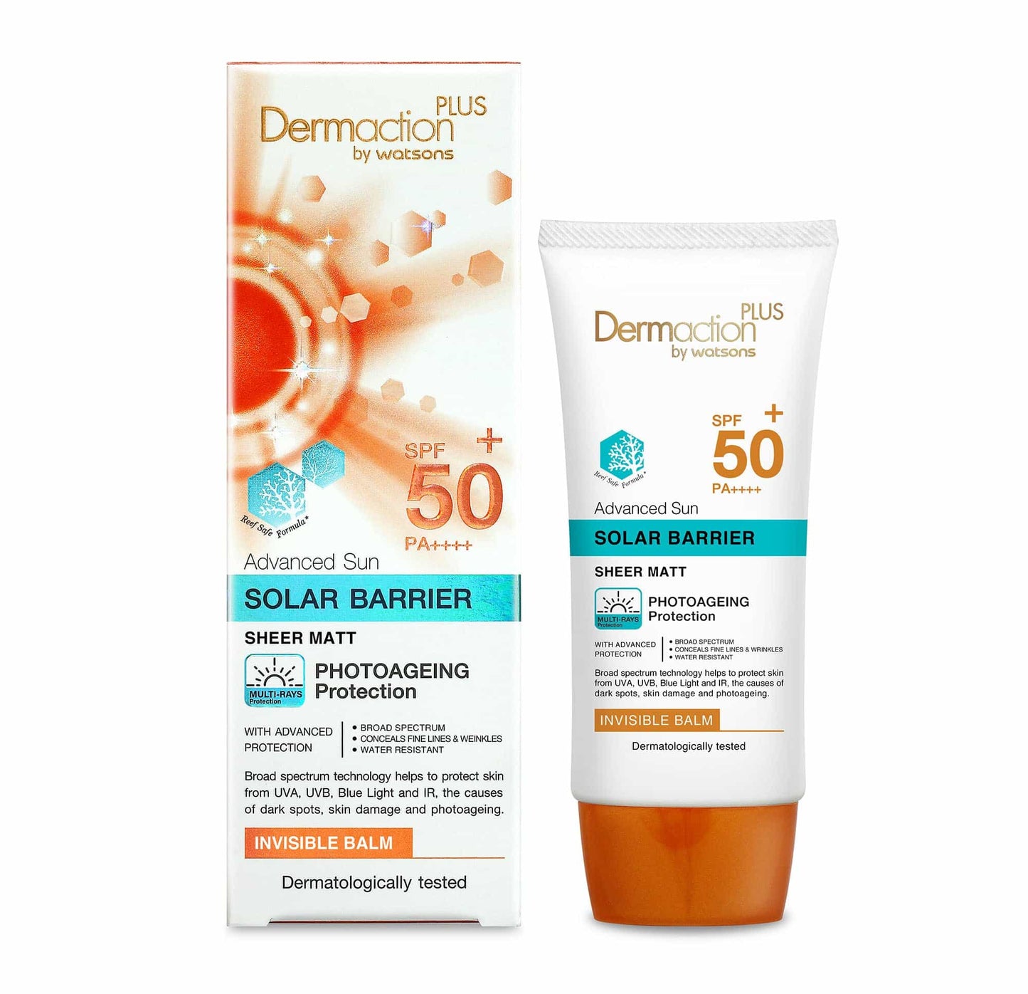 Dermaction Plus by Watsons Advanced Sun Solar Barrier Sheer Matt Invisible Balm SPF 50+ PA+++ 40ml