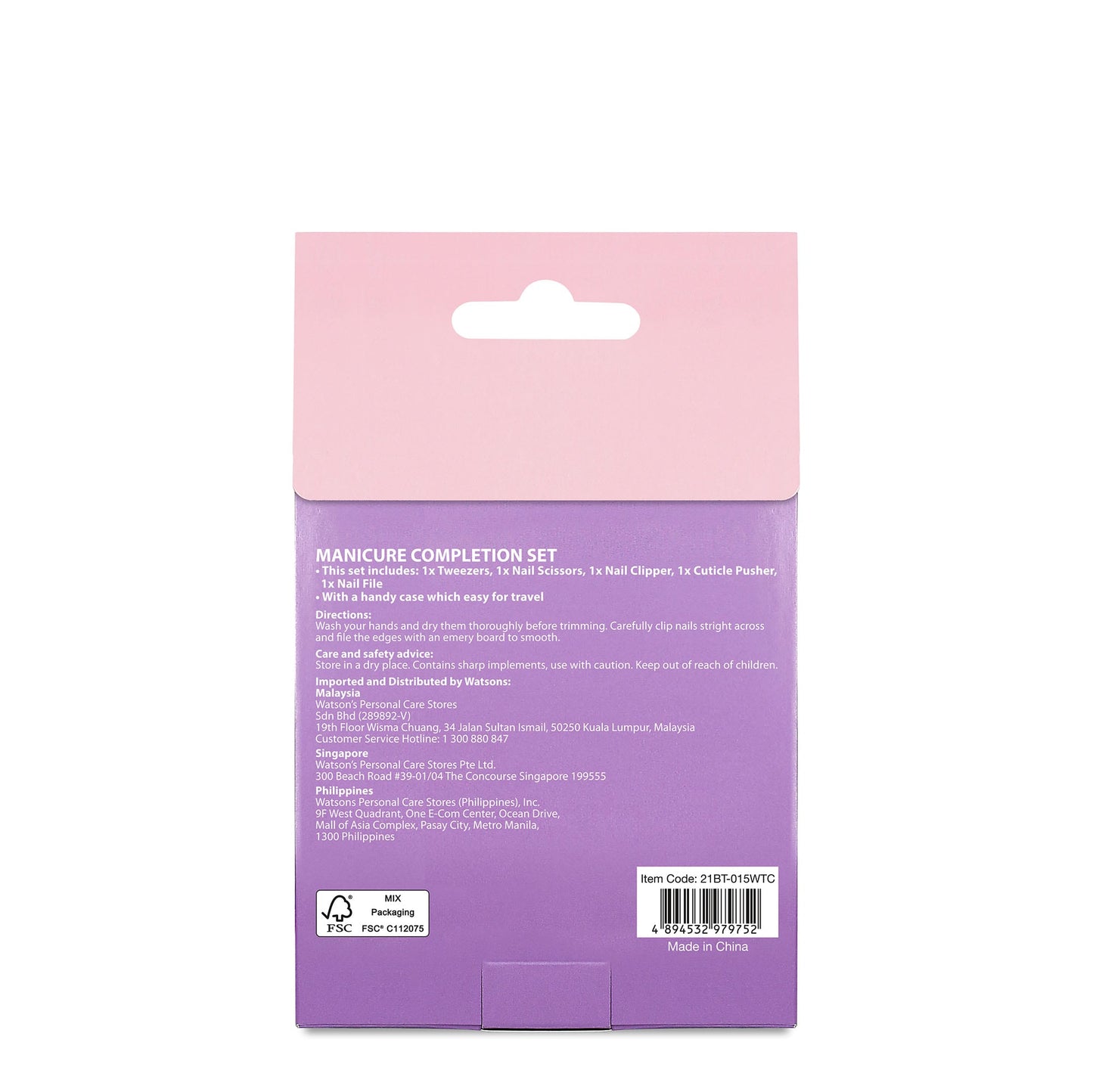 Watsons Manicure Completion Set