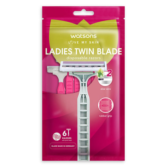 Watsons Ladies Twin Blade Disposable Razors 6s