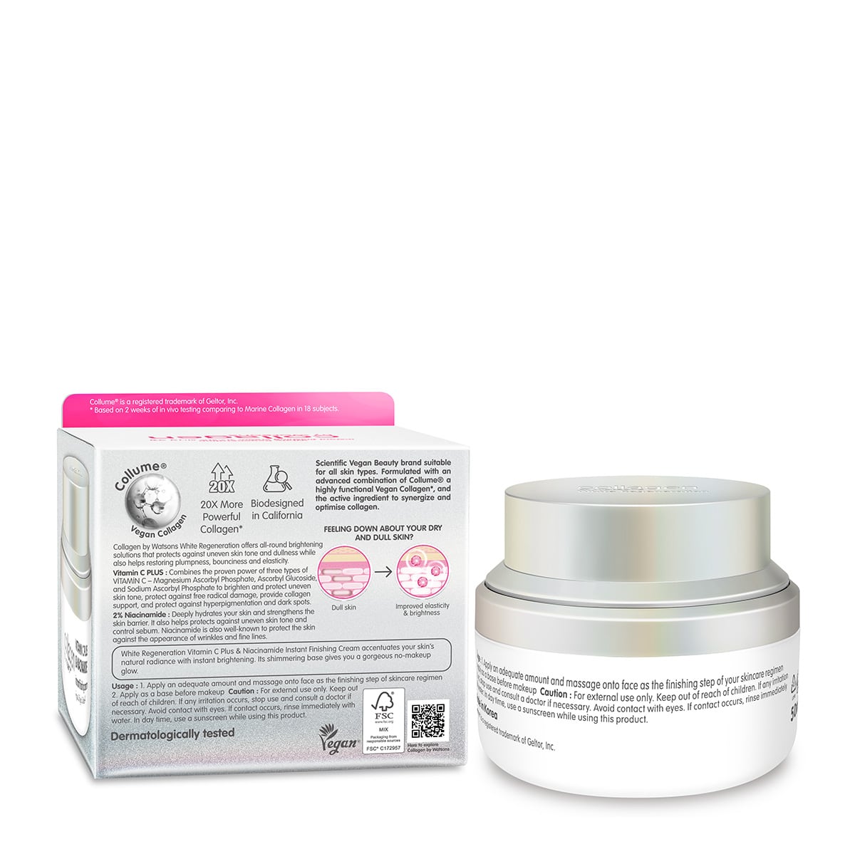 Collagen By Watsons White Regeneration Instant Finishing Cream 50ml