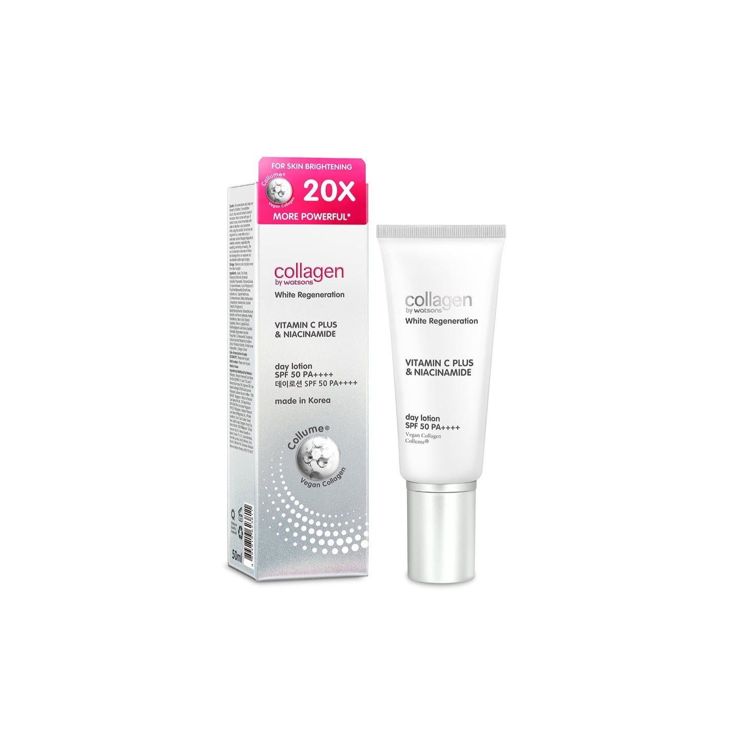 Collagen By Watsons White Regeneration Day Lotion Spf 50 Pa++++