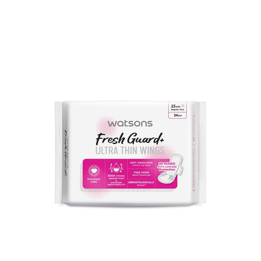 Watsons Fresh Guard+ Ultra Thin Wings 23cm 24s