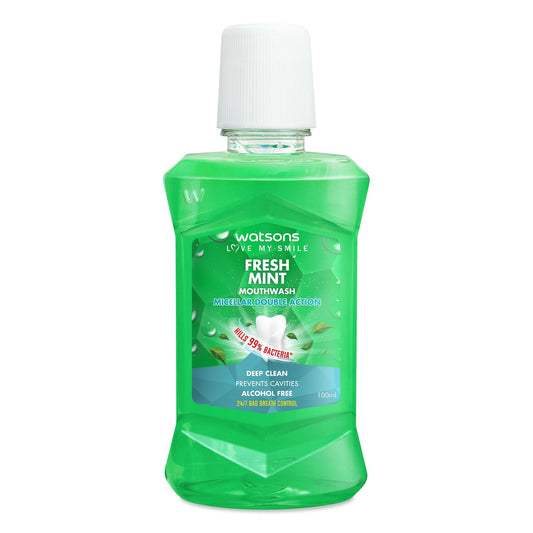 Watsons Fresh Mint Mouthwash 100ml