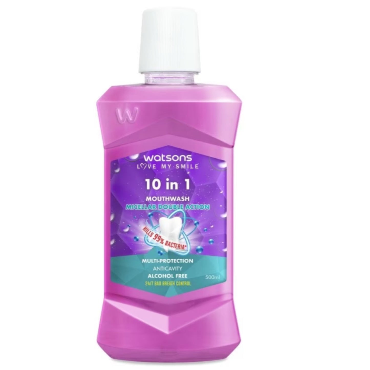 Watsons 10 in 1 Mouthwash 500ml