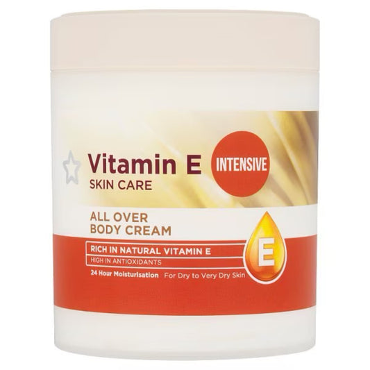 Superdrug Vitamin E All Over Body Cream Intensive 475ml