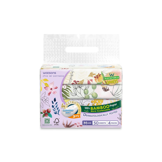 Watsons X-flower Velvet Facial Tissue
