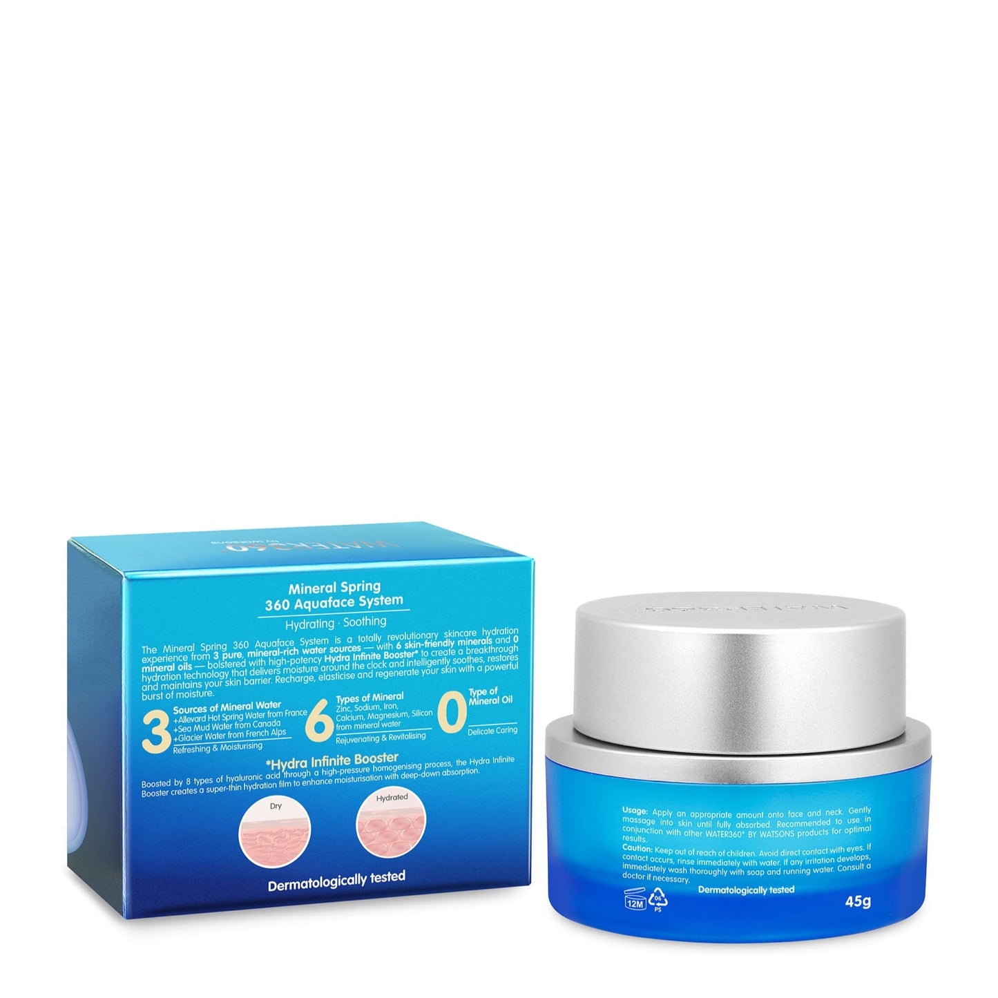 Water 360 by Watsons Facial Day Gel Moisturiser 45g