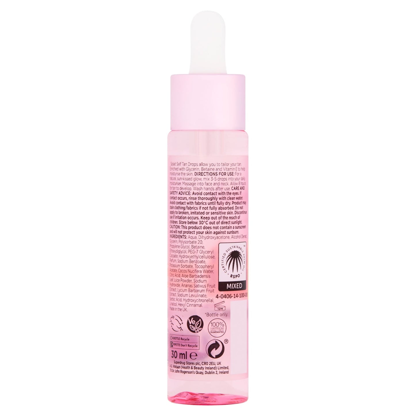 Superdrug Solait Self Tan Drops Medium 30ml