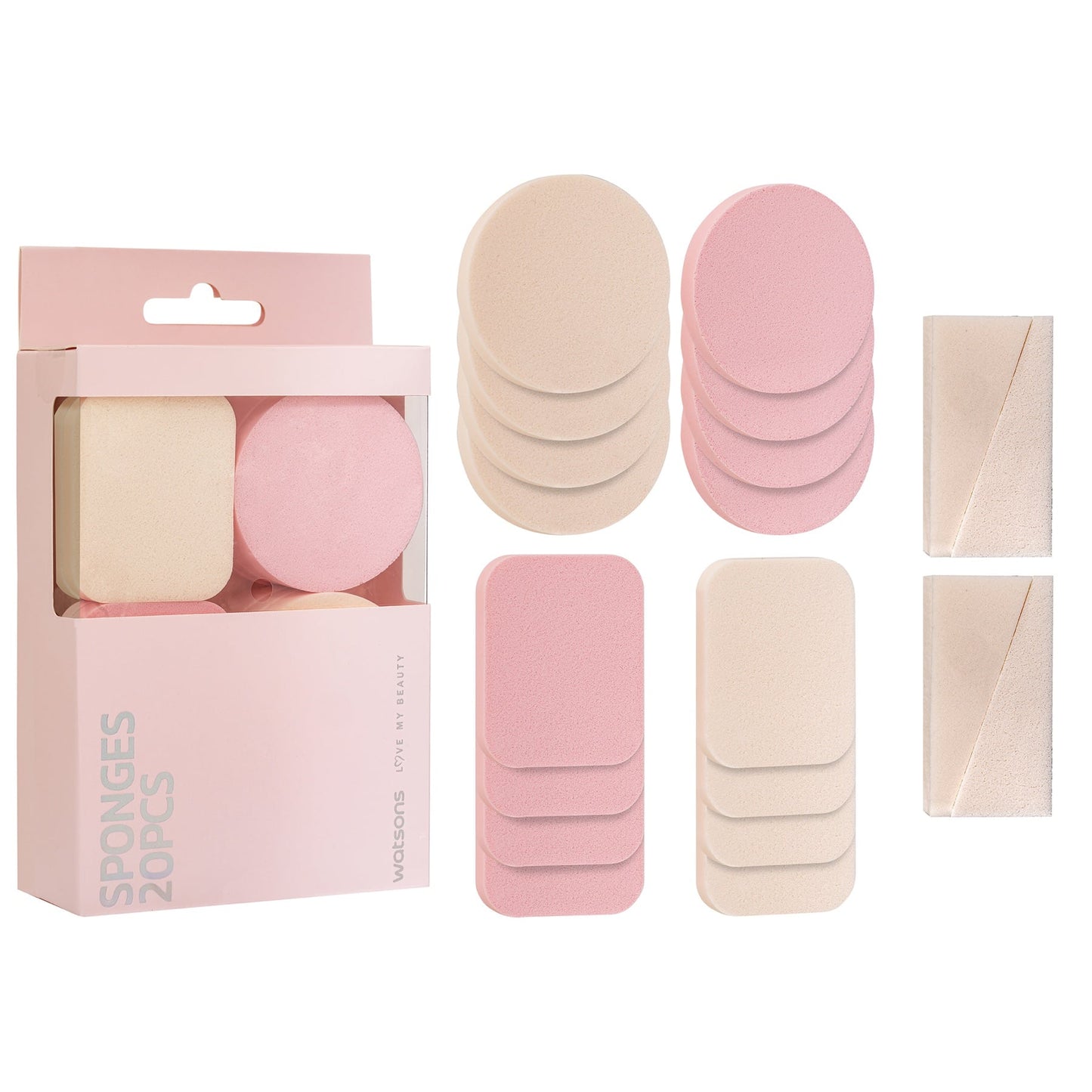 Watsons Cosmetic Sponges 20pcs