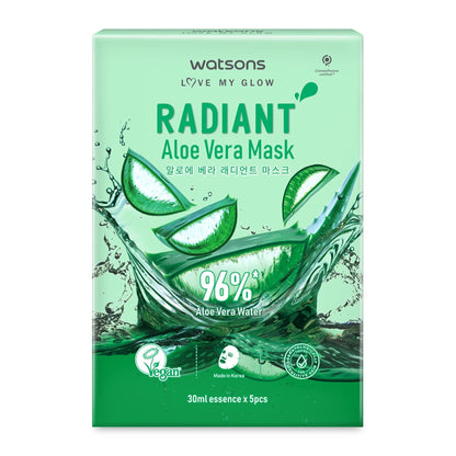 Watsons Radiant Aloe Vera Mask 5pcs