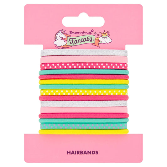 Superdrug Fantasy Hairbands Elastic Pastel